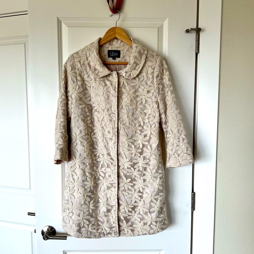 Luii sheer daisy coat